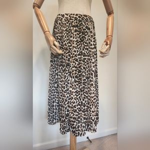 Midi skirt animal print